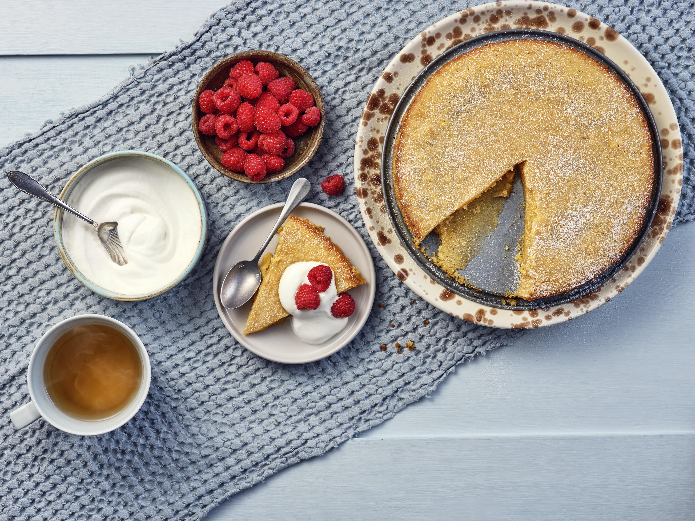 kladdkaka på ett far