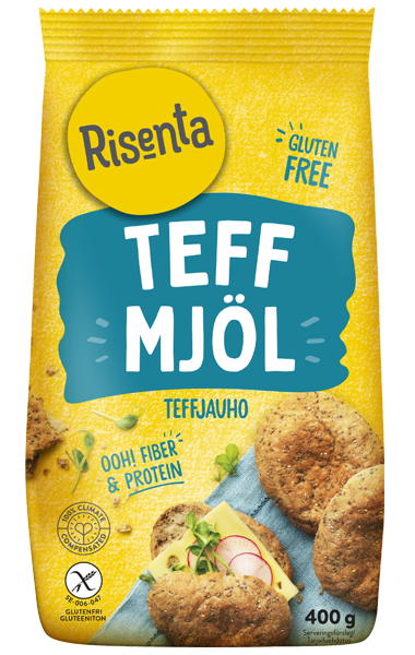 Påse med teffmjöl från Risenta